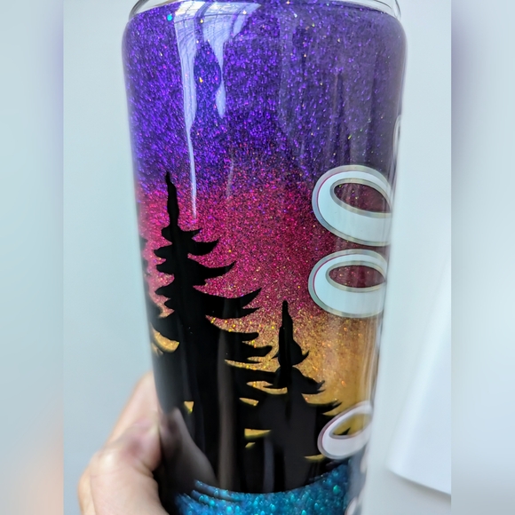 NEW Personalized MICHELLE 30 oz. Tumbler Custom Northern Lights Aurora Borealis - Picture 5 of 16
